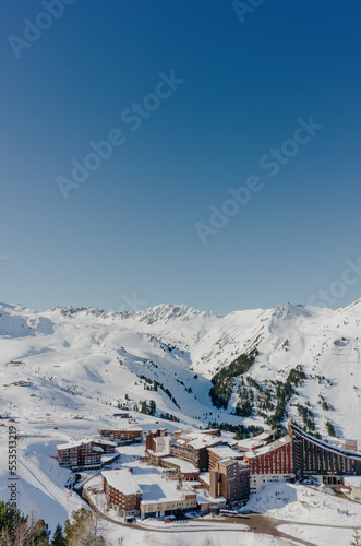 Ski resort Les Arcs in France
