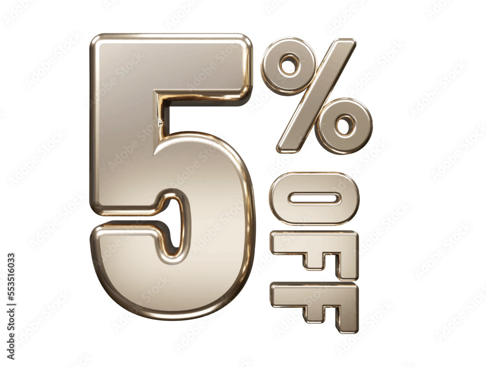 Discount sale percent off text effect vector illustration Discount sale percent off text effect vector illustration