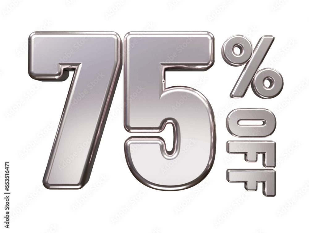 Discount sale percent off text effect vector illustration Discount sale percent off text effect vector illustration
