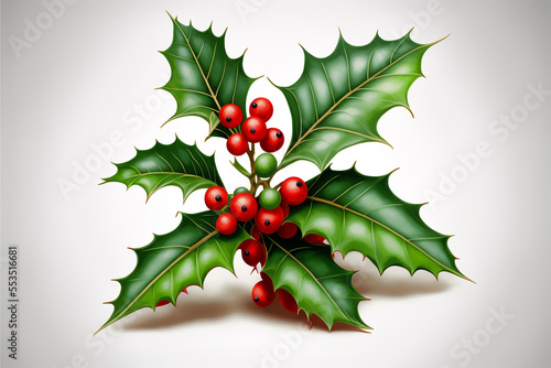 baga de azevinho de natal generative ai