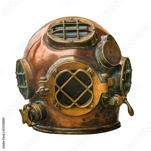 Diving suit helmet