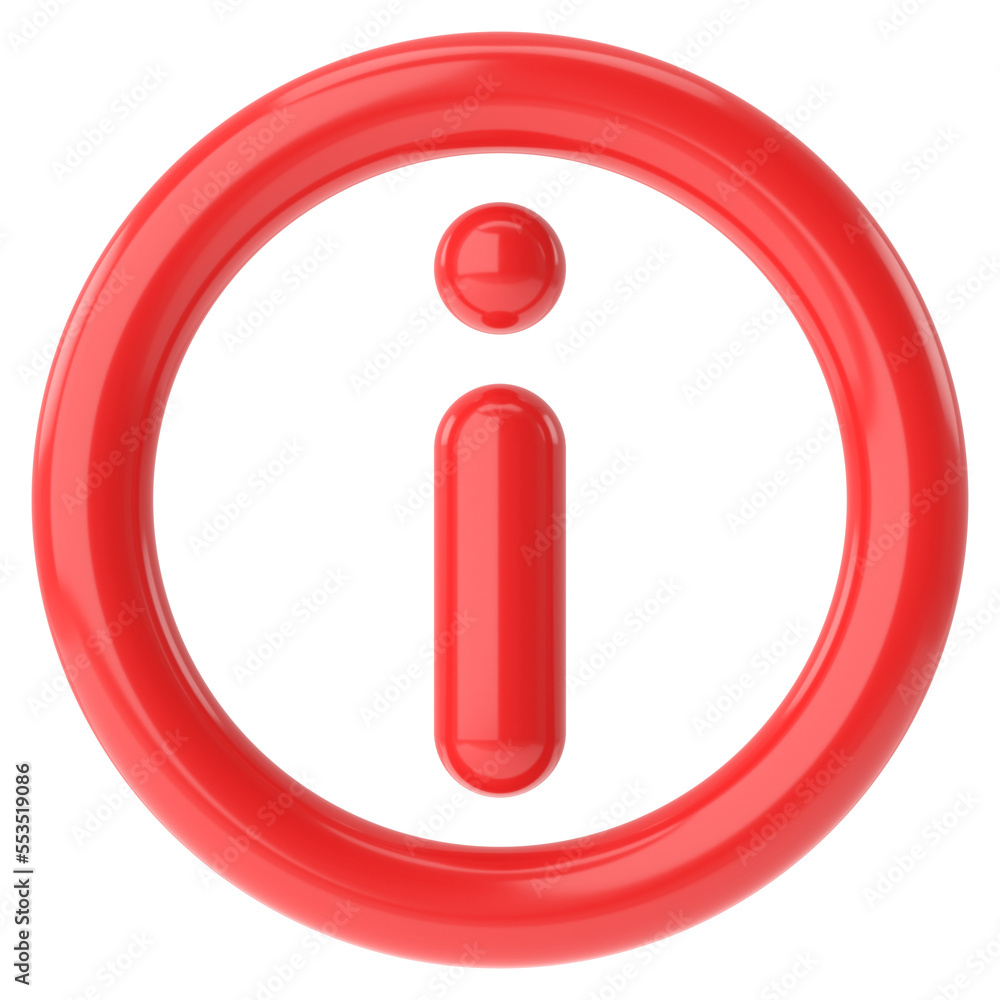 Information icon. 3D illustration. Information icon. 3D illustration.