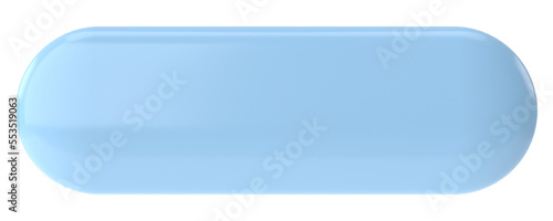 3D button. 3D illustration.