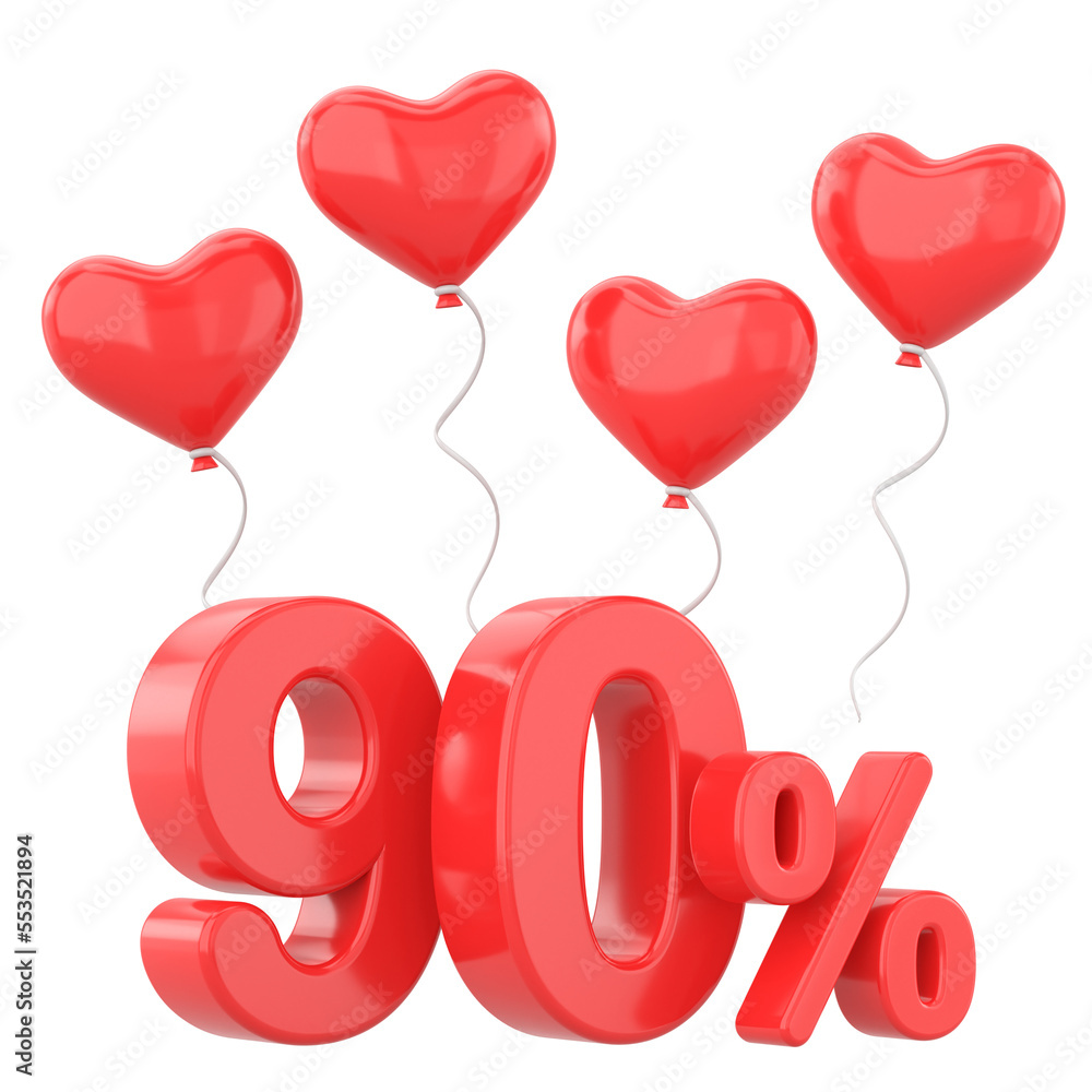 Valentine sale. Ninety percent sale. 90% sale.