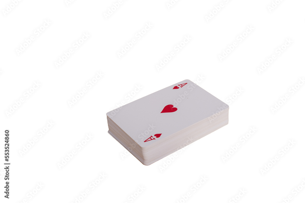 Magician cards isolated on white background Magician cards isolated on white background