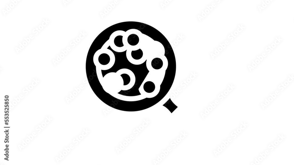 fry banana pan glyph icon animation fry banana pan glyph icon animation