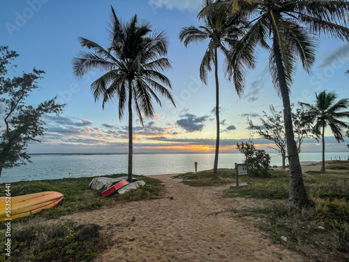 Plage de trou d'eau à la Réunion