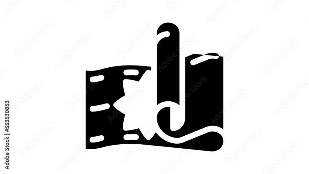 meditation mat glyph icon animation meditation mat glyph icon animation