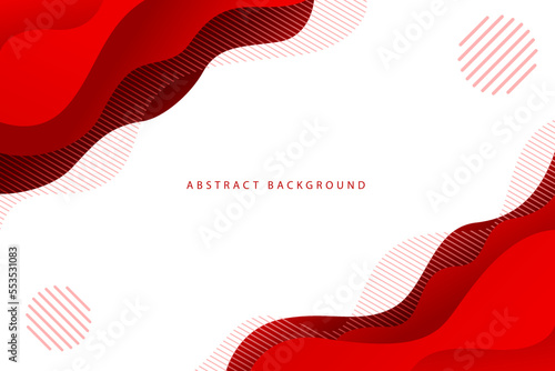 red gredient abstract modern wavy background with pattern photo