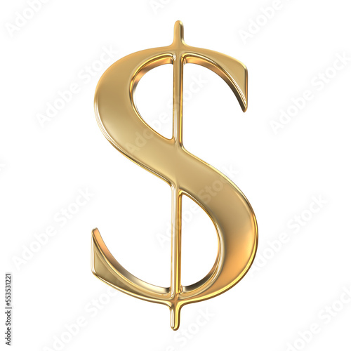 golden dollar symbol photo