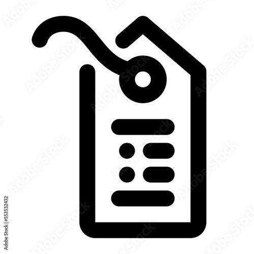 Price Tag Line Icon