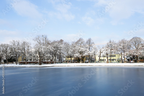 Living on the Nymphenburg Canal in Munich, expenisive, winter