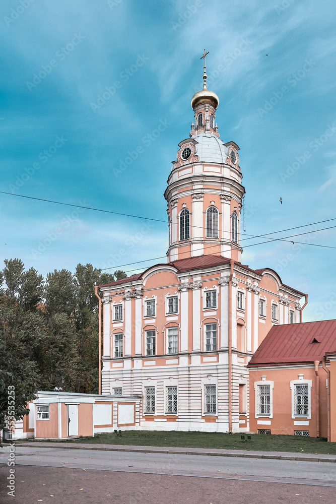 Φωτογραφία Riznichnaya (North-Western) Tower of the Prosphora building of the Holy Trinity Alexander Nevsky Lavra, 1762-1764, landmark, St