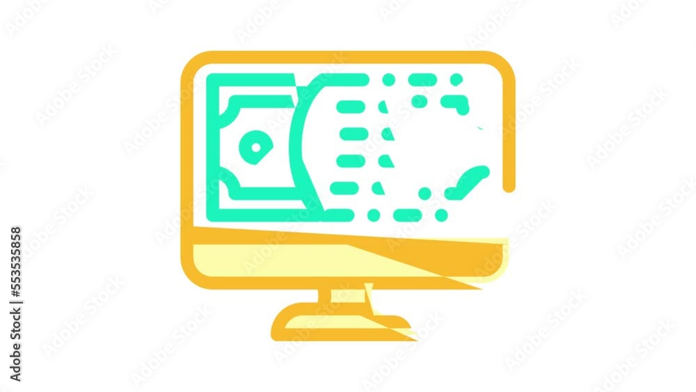 online money color icon animation online money color icon animation