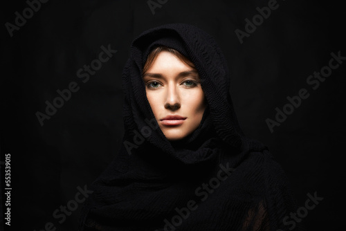 beautiful young woman in hijab.fashion muslim style girl