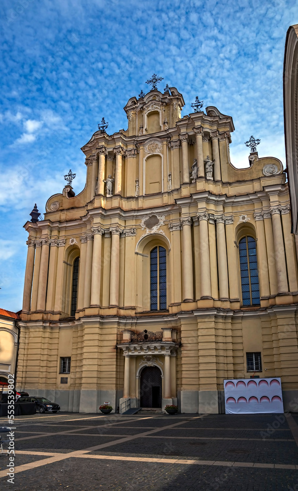 Sts. Johns church, years of construction 1738 - 1749. City of Vilnios, Lithuania	