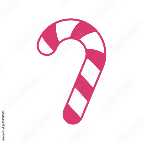 A Christmas lollipop. Christmas candy. 