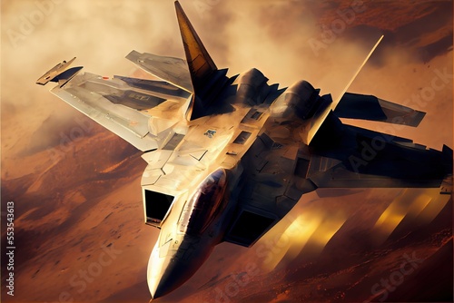 Illustration of Fighter Jet photo