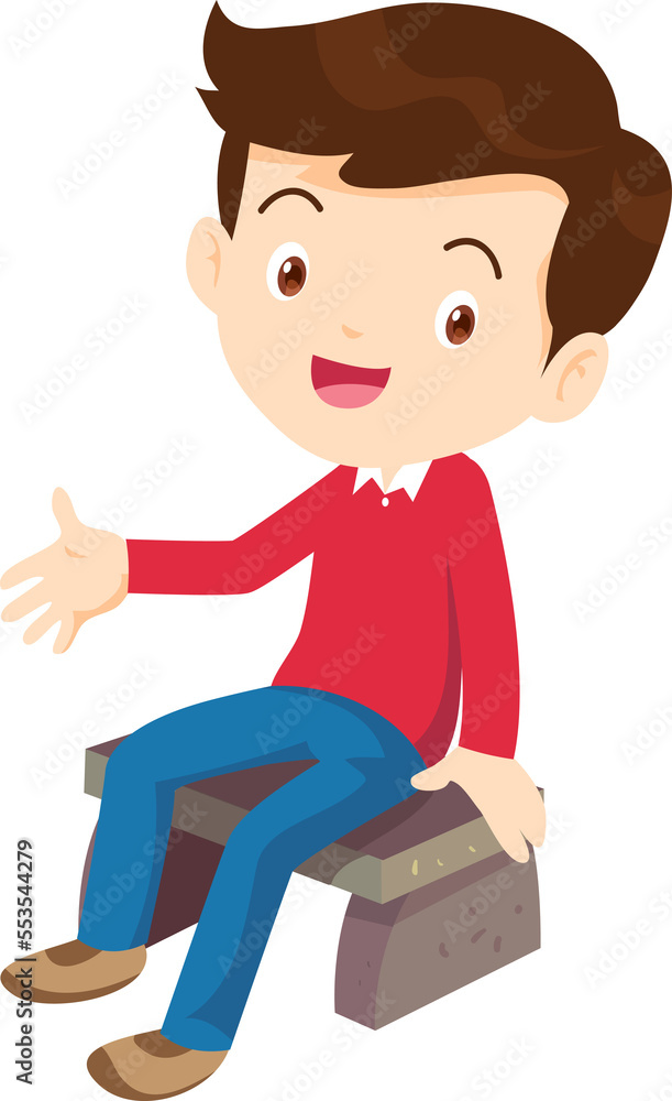 child sitting smiling happy