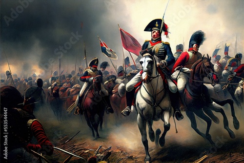 Canvas Print Battle of Waterloo
