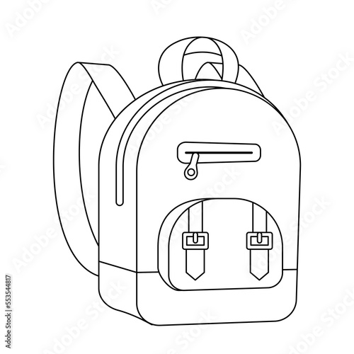 Child backpack icon