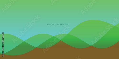 green color overlay simple mountain geometric shapes background wallpaper vector design 