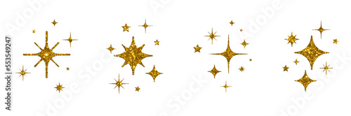 stars isolated on white