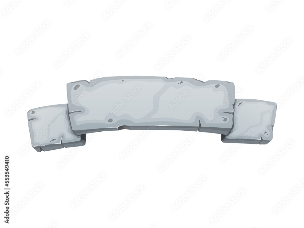 Stone ribbon. Stone banner elements for game and web in cartoon style. Stone ribbon. Stone banner elements for game and web in cartoon style.
