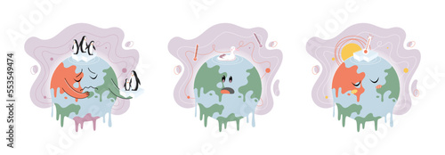 Climate change weather global greenhouse warming risks metaphor concept. Save planet. Compared planet with renewable eco resources consumption global warmings burning alternative. Environment Day