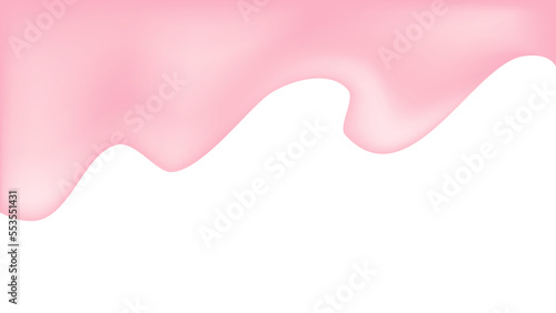 Dripping glaze background. Strawberry liquid sweet flow. Vector illustration.