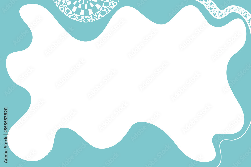 Pastel blue-green curved background and texture