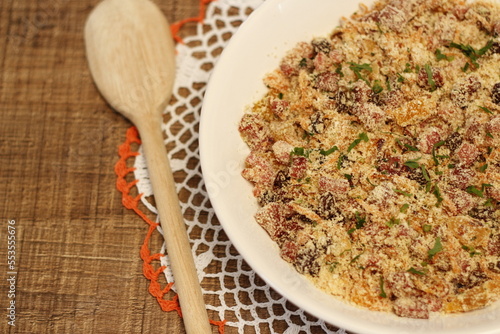 Farofa Damasco e Bacon