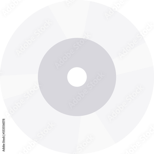CD disk flat icon Workplace Office device. Vector illustration