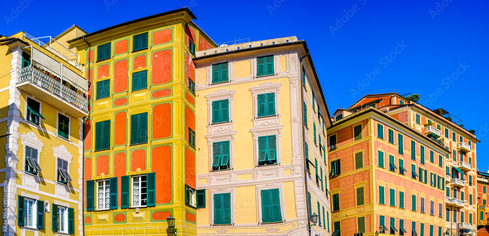 old town and port of Santa Margherita Ligure in italy