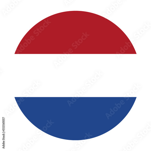 Netherlands Flat Rounded Flag with Transparent Background Free Download Netherlands Flat Rounded Flag with Transparent Background - GFXLoad
