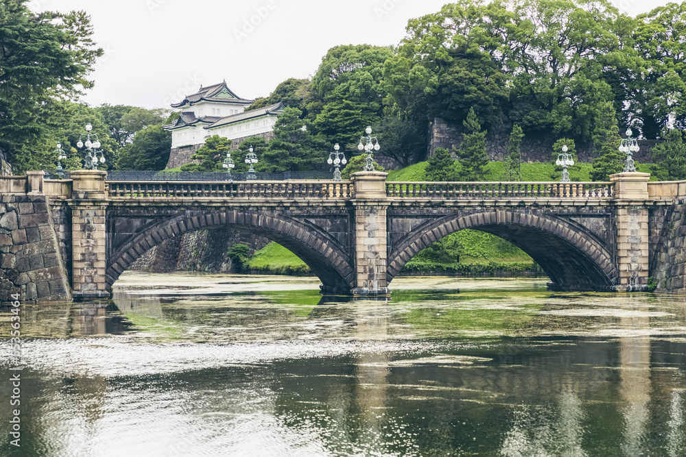Seimon Ishibashi bridge, which leads to the main gate of the Imperial Palace in Tokyo; Tokyo, Japan Seimon Ishibashi bridge, which leads to the main gate of the Imperial Palace in Tokyo; Tokyo, Japan