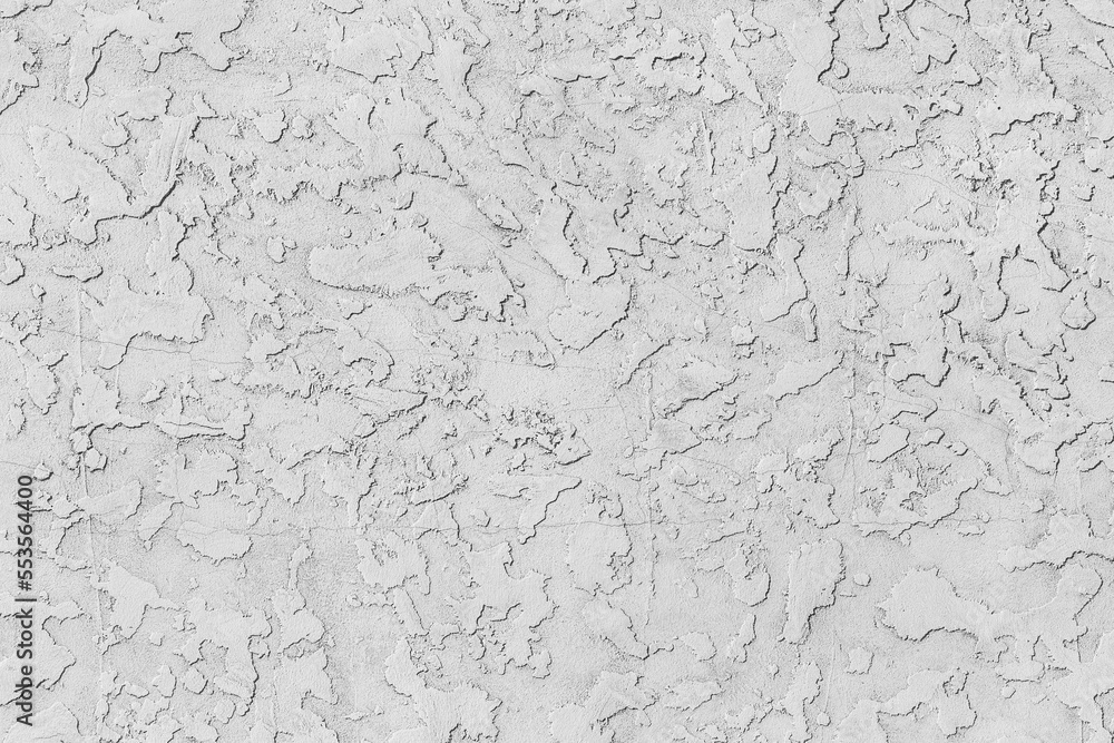Light white grey decorative plaster abstract wall texture stucco pattern background