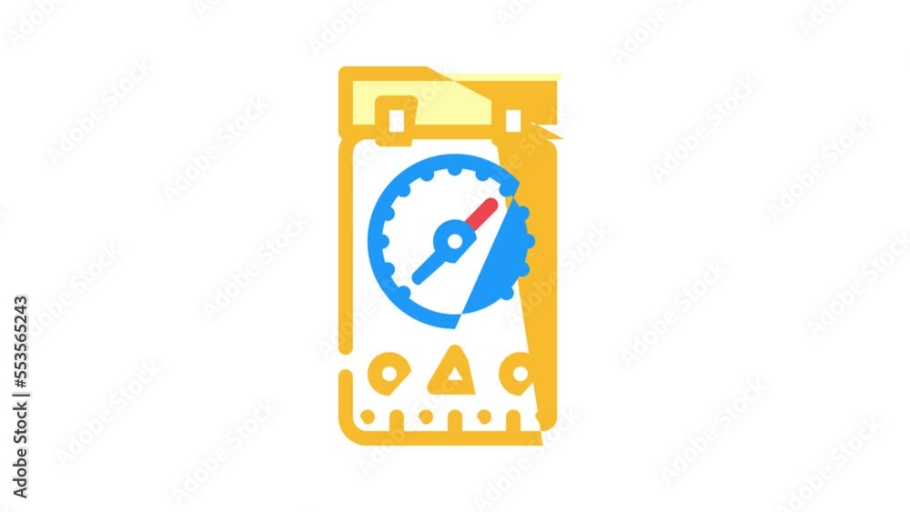 compass tool color icon animation compass tool color icon animation