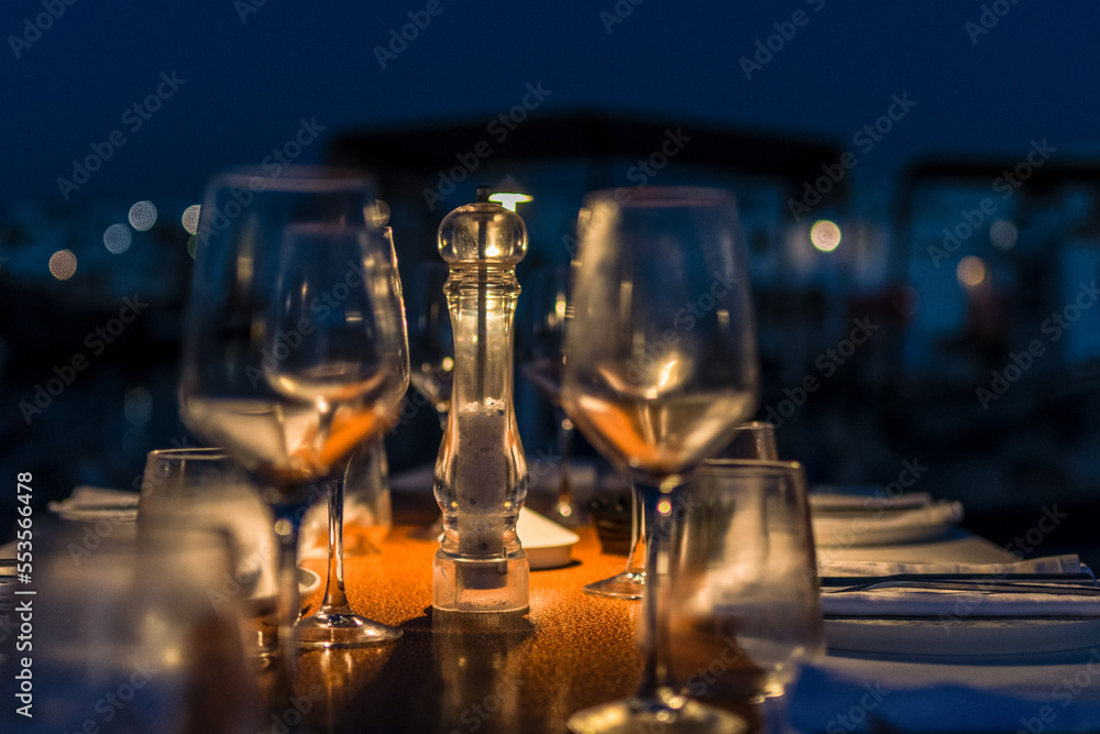 Obraz premium Abend in Naoussa