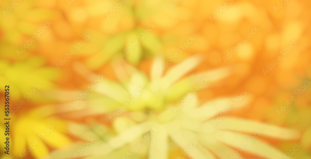 Obraz premium abstract image of green Cannabis leaf with yellow light blurred