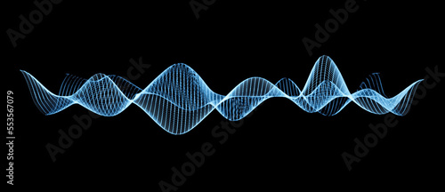 Audio sound waves background © MikeCS images