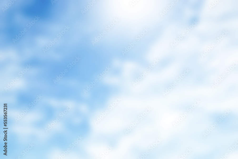 blurred natural blue sky clouds background