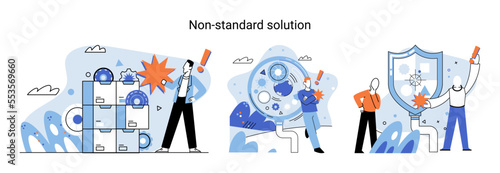 Non standart solution metaphor. Creation of individual decision for integration of disparate production, information and telecommunication systems of customer into single improve management efficiency