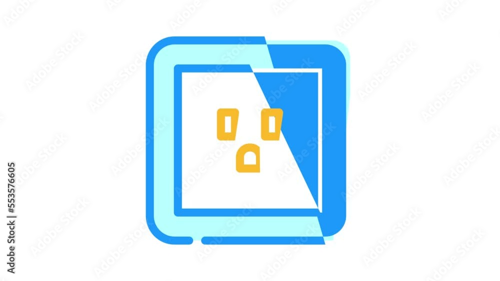 american socket color icon animation american socket color icon animation
