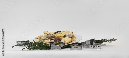 Wallpaper Mural homemade Christmas cookies on a plate Torontodigital.ca