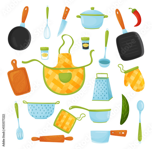 Kitchen Tools and Utensils Big Vector Set