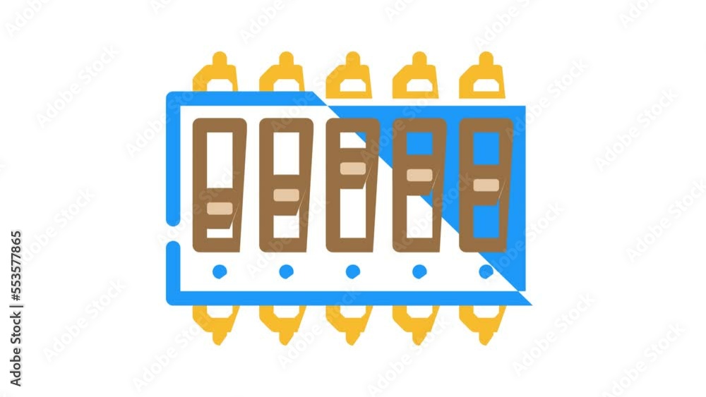 dip electronic color icon animation dip electronic color icon animation