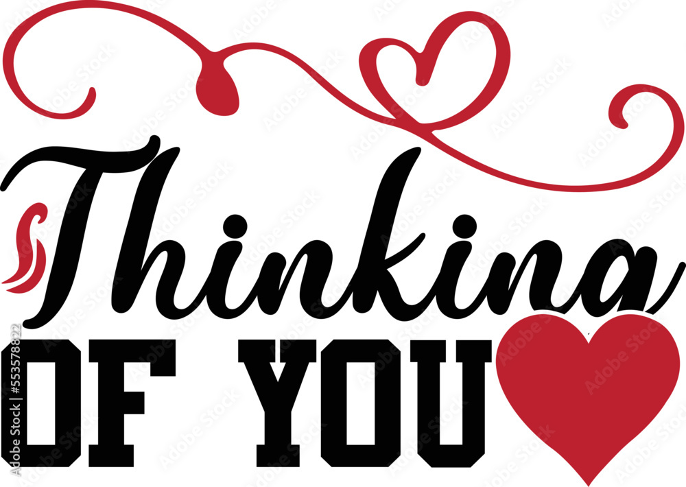 Naklejka premium thinking of you