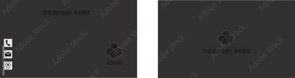 business card template Layout.design vector