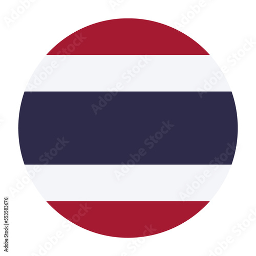Thailand Flat Rounded Flag Icon with Transparent Background Free Download Thailand Flat Rounded Flag Icon with Transparent Background - GFXLoad